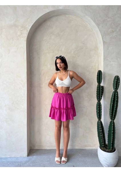 Çingene Keten Etek Fuşya S24808 fiyatları