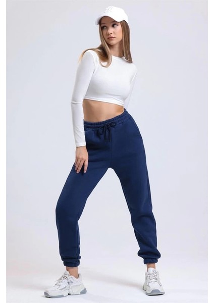 3 Iplik Şardonlu Paça Lastikli Eşofman Lacivert IS001 fırsatları