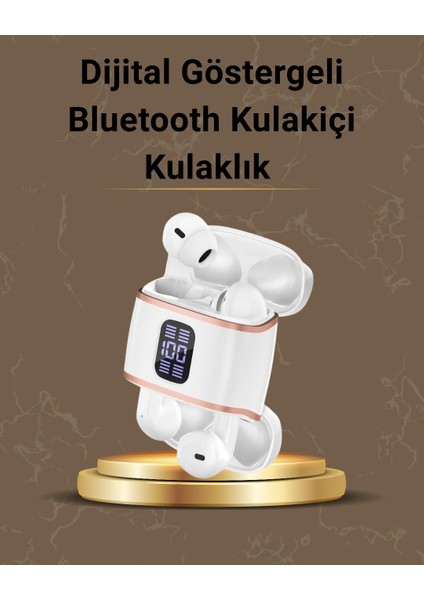 Dijital Göstergeli Bluetooth Kulakiçi Kulaklık – 4’lü Paket, Gürültü Engellemeli