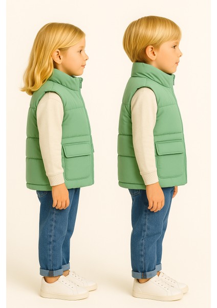 Unisex Yelek Yeşil fiyatları