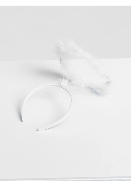 Beyaz Otrişli Tüylü Esnek Yapı Melek Haresi Melek Tacı fırsatları