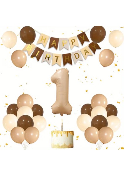 Retro 1 Yaş Doğum Günü Set