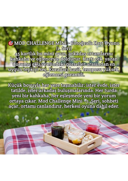 Mod Challenge Mini Fotoğraflı Kart Oyunu 1. Seri modelleri