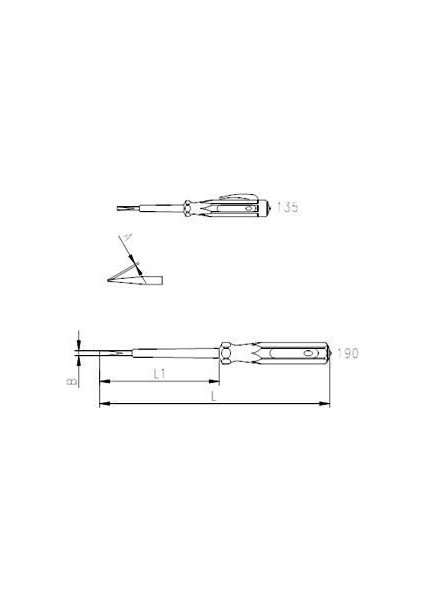 Izeltaş 4550 Elektrik Kontrol Kalemi 135 mm fiyatları