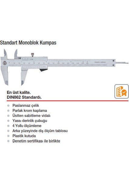 Standart Monoblok Kumpas 150MM