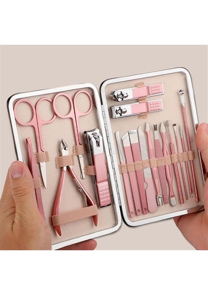 Sunup Sn-27097 Paslanmaz Çelik 18in1 Profesyonel Manikür Tırnak Bakım Seti fiyatları