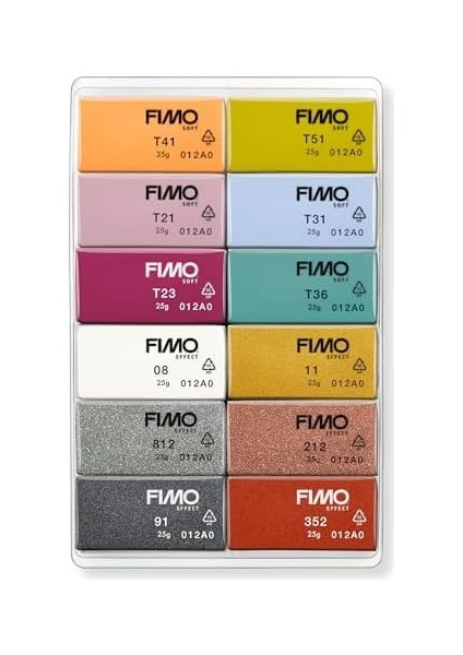 8023 C12-5 Mp Soft Modelleme Kili Moda Renkler (25 gr x 24 Blok) modelleri