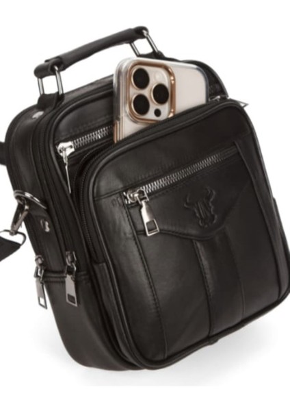 Hakiki Deri Postacı Kasalı El ve Omuz Çantası-Orta Boy fırsatları