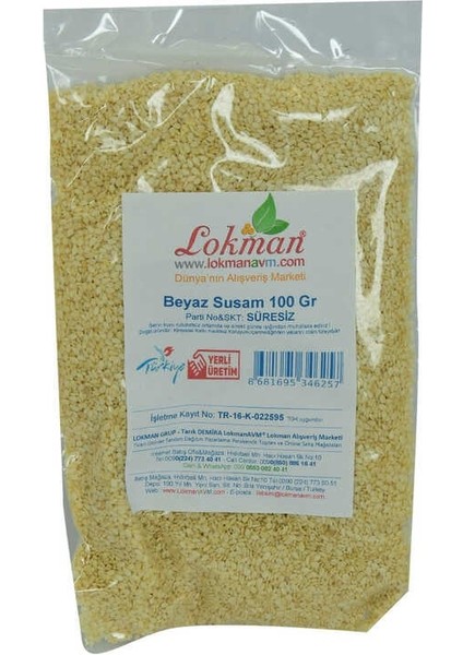 Susam Beyaz 100 gr Paket fiyatları