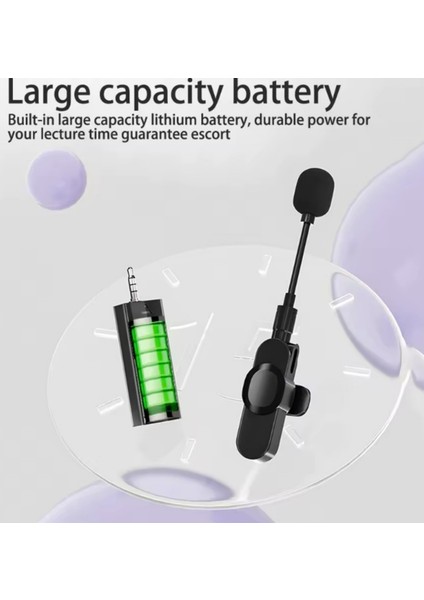 K35D Bluetooth Mini Taşınabilir Kablosuz Mikrofon Yaka Mikrofon Hoparlör Wireless Microphone fırsatları