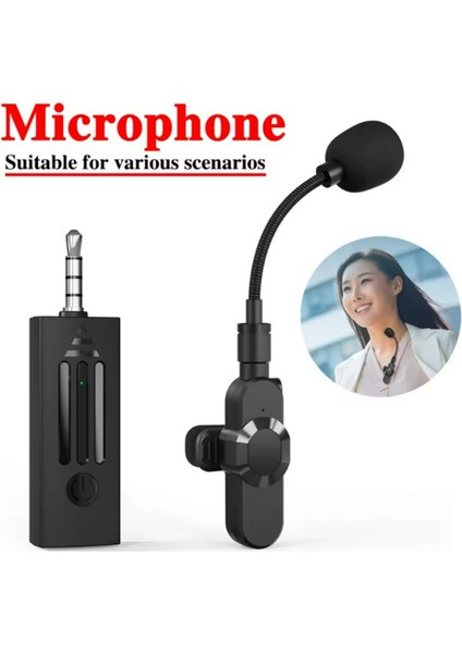 K35D Bluetooth Mini Taşınabilir Kablosuz Mikrofon Yaka Mikrofon Hoparlör Wireless Microphone indirimleri