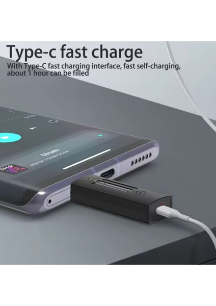 K35D Bluetooth Mini Taşınabilir Kablosuz Mikrofon Yaka Mikrofon Hoparlör Wireless Microphone