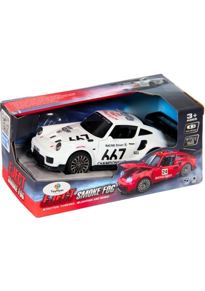 Işıklı Sesli Duman Çıkaran Sürtmeli Spor Araba BSP-1A fırsatları