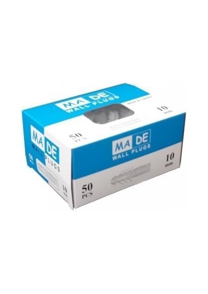 Made 10 mm Plastik Dubel 50 Adet