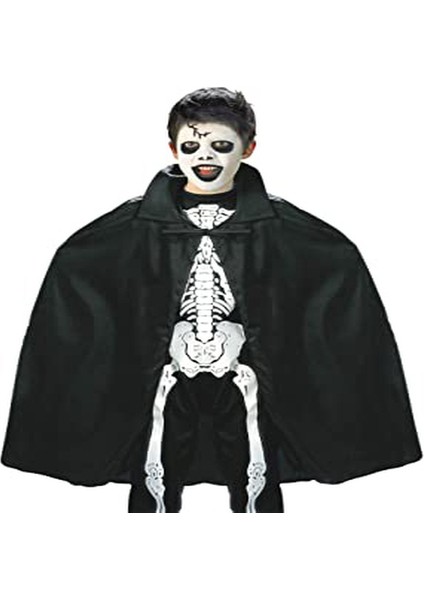 Siyah Renk Yakalı Halloween Pelerini 90 cm fırsatları