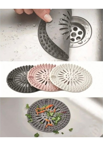 Silikon Banyo ve Mutfak Gider Kapatıcı –lavabo Süzgeci –çöp Tutucu Süzgeç – Tıkanıklık Önleyici