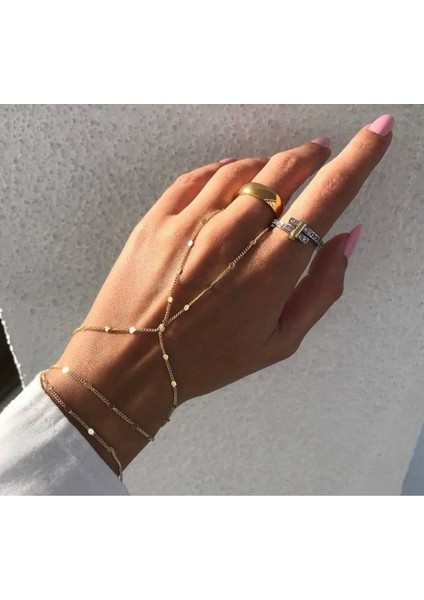 Şık Tasarımlı Gold Bijuteri Zincir Şahmeran fiyatları