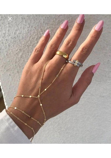 Şık Tasarımlı Gold Bijuteri Zincir Şahmeran modelleri