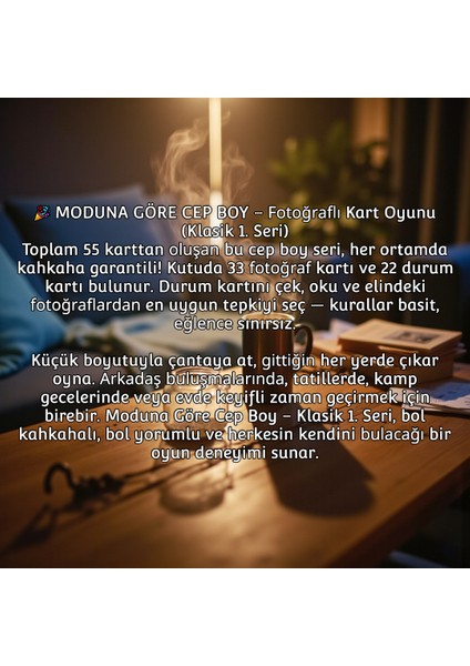 Moduna Göre Cep Boy Fotoğraflı Kart Oyunu Klasik 1. Seri modelleri