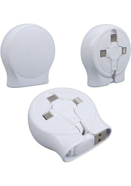 Pm-27143 1 Metre Makaralı 3ın1 Şarj Kablosu (lightning - Type-c - Micro Usb) fiyatları