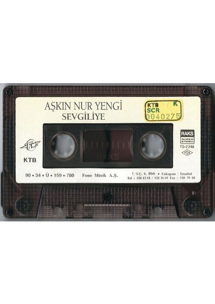 Aşkın Nur Yengi – Sevgiliye…kaset fiyatları
