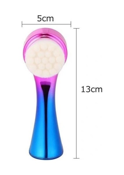 Buffer® Çift Işlevli Renkli Cilt Yüz Temizleme Fırçası Peeling Masaj Etkili Gözenek Temizleyici Alet indirimleri