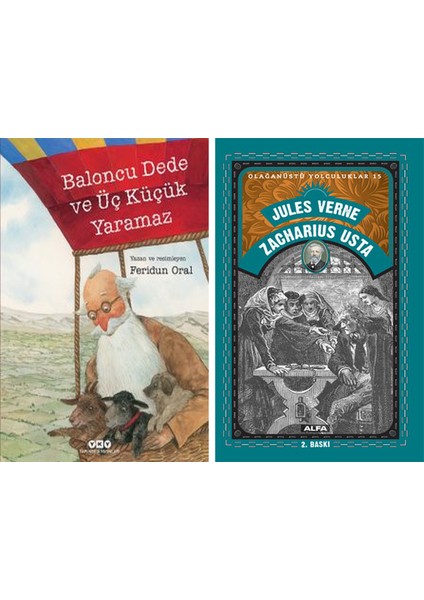 Baloncu Dede ve Üç Küçük Yaramaz (Karton Kapak) + Zacharius Usta