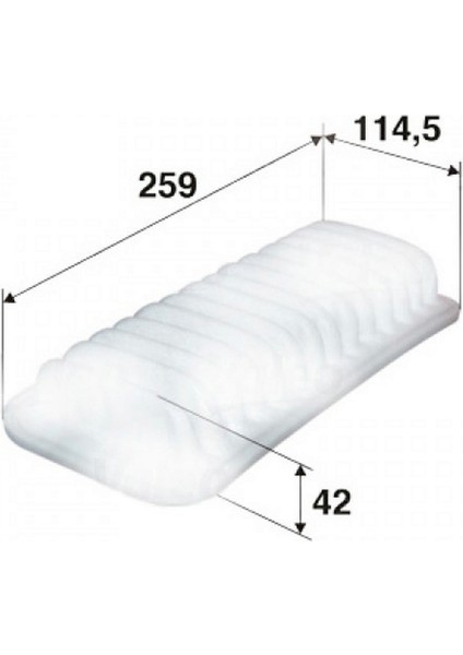 Mtxdpn Hava Filtresi (Toyota Yaris I 1.0 12V, 1.3 16V 01/06--,citroen,peugeot)