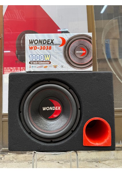 WD-3038 Kabinli 30 cm Subwoofer Bas Bufır 1000WAT-350W Rms Maximum Power