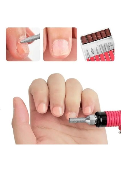 Sunup Sn-27091 Hız Ayarlı Tırnak Freze Törpü Manikür Pedikür Seti 6 Başlıklı Elektrikli Ac220v modelleri