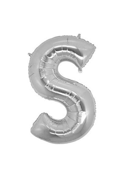 Folyo Harf S Gümüş 26 Inc 66 cm Balonevi modelleri