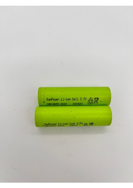 Hayal Sunpower Li-Ion 18650 3.7V 2000 Mah(Yenilenmiş) 20A modelleri