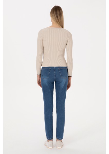 Kadın Koyu Mavi Pantolon (Jean) 50308078-DN0023 fırsatları