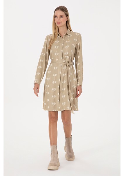 Kadın Açık Haki Elbise (Dokuma) 50308595-VR183 modelleri