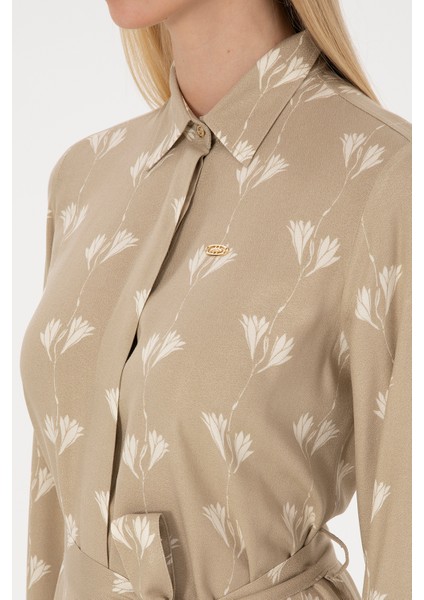 Kadın Açık Haki Elbise (Dokuma) 50308595-VR183