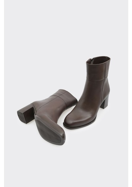 Hakiki Deri Fermuarlu Kadın Klasik Bot fırsatları