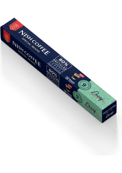 Nish Kahve Kapsül Kahve 7 Decafeinanto Nespresso Uyumlu 10 Adet