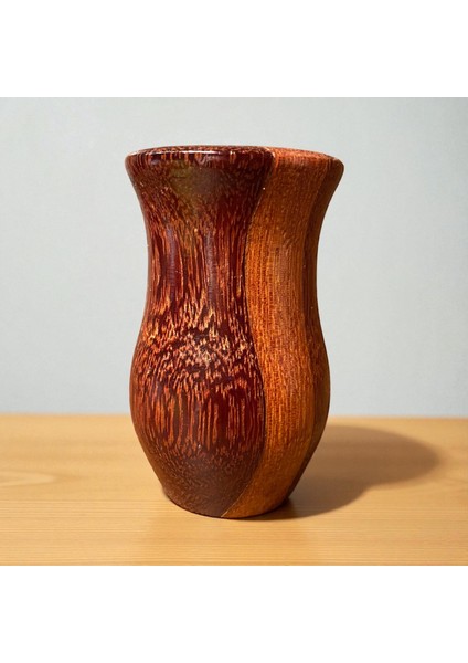 ☕✨ El Yapımı Ireko Ağacından Ahşap Bardak