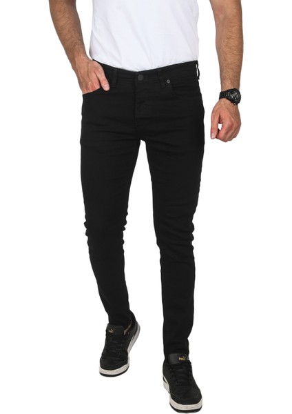 Siyah Likralı Jeans Skinny Fit Esnek Kot Pantolon 2004157 fiyatları