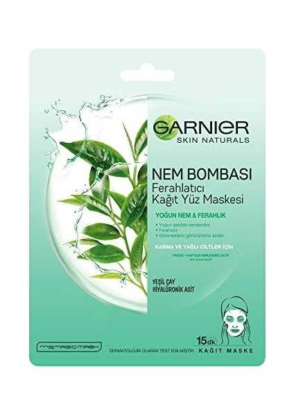 Garnier Nem Bombası Ferahlatıcı Kağıt Maske fiyatları