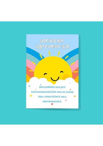 Özel Gün 24 Kasım - Öğretmenler Günü Tebrik Kartı 4 Lü - Not Kartı -Hediye Kartı- Tek Yüzlü Teşekkür Kartı fiyatları