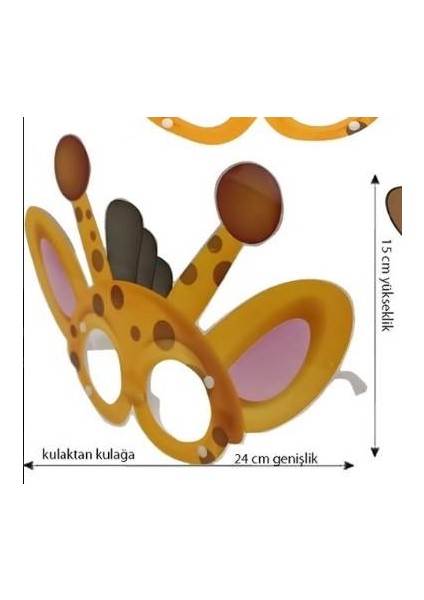 Parti Gözlük Pvc Kaplı Zurafa fırsatları