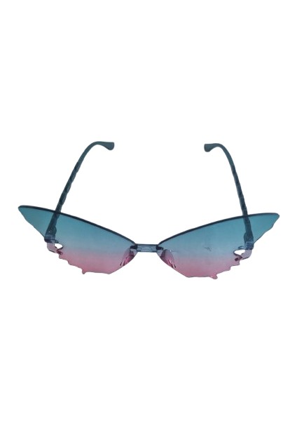 Parti Gözlük Mika Kelebek Model Yeşil-Pembe Geçişl fırsatları