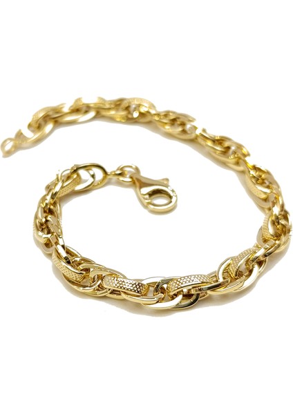 7mm Palamut Haloy Bileklik Künye 14 Ayar Altın HD VİDEOLU indirimleri