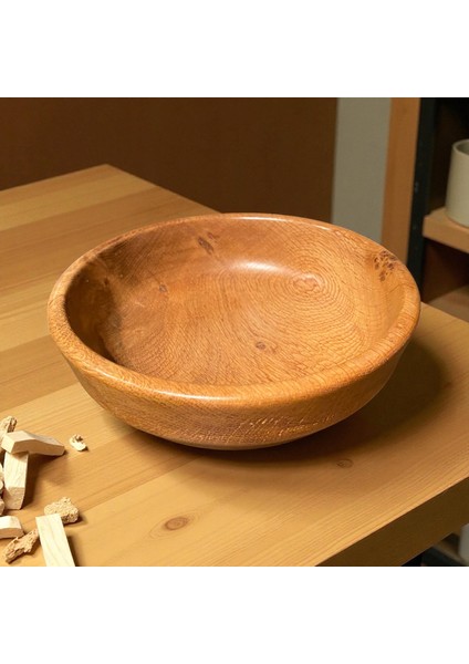 🌳✨el Yapımı Meşe Ağacından Ahşap Tabak