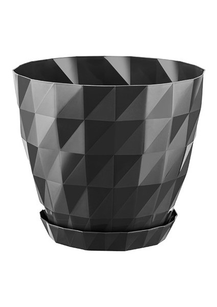 MODULAR SQUARE SAKSI 5 ADET - 6 LT SİYAH DEKORATİF SAKSI