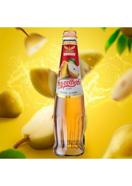 Zedazeni Armut Suyu - Georgian Lemonade 500 ml Cam Şişe modelleri