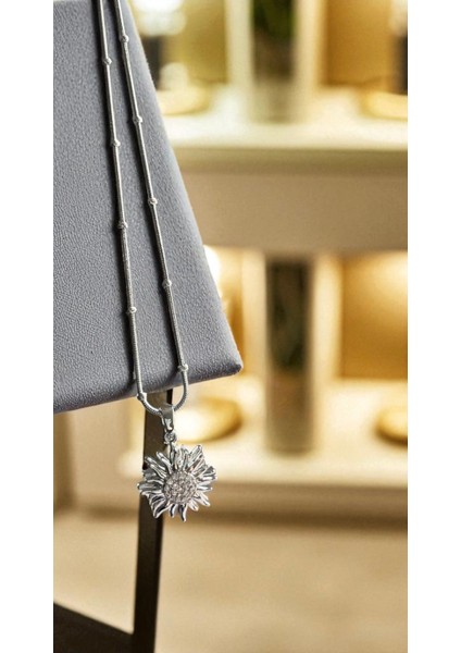 316L Paslanmaz Çelik Kadın Kolye Gümüş Renk Dönebilen Güneş Tasarımlı Taşlı Şık ve Zarif Çelik Kolye Çelik Kolye 316L Çelik Kolye Kadın Kolye Güneş Kolye Dönebilen Kolye Taşlı Kolye, Gümüş Renk Kolye fırsatları