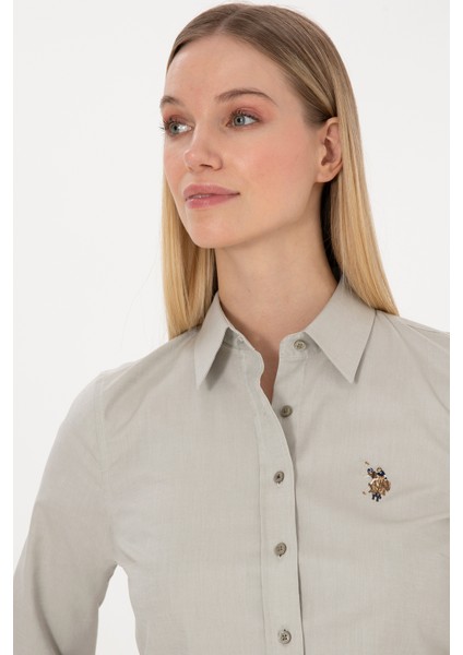 Kadın Açık Haki Gömlek Basic 50308038-VR183 fiyatları