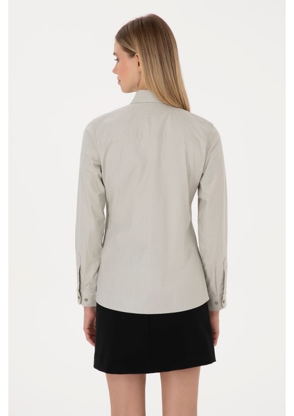 Kadın Açık Haki Gömlek Basic 50308038-VR183 indirimleri
